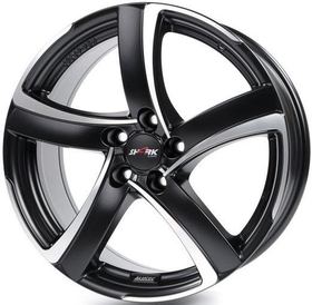 Alutec Shark 7,5x17 5x100 ET35 dia 63,3 racing black front polished
