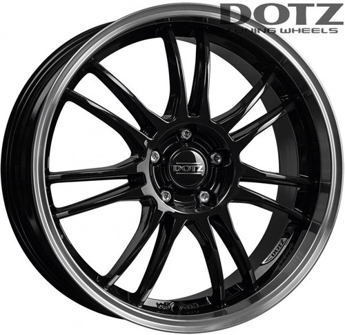 Dotz Shift 7x17 4x100 ET35 dia 60,1 black polished lip