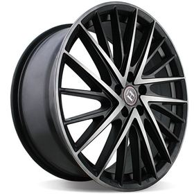 Harp Y-697 8,5x20 5x112 ET35 dia 66,6 satin black w machined face and tinted clear