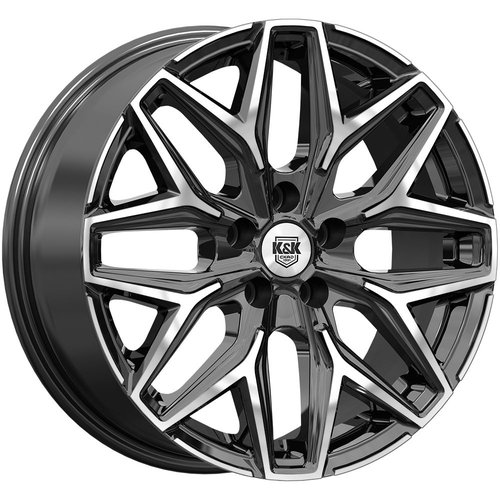 K&K Ариус 7x17 5x108 ET38 dia 65.1 алмаз черный