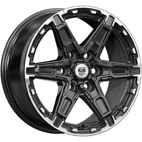 K&K Дистрикт 8x18 6x114.3 ET46 dia 67.1 черный бриллиант