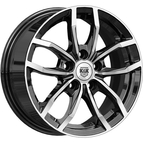 K&K Фрост 6.5x15 5x100 ET38 dia 57.1 алмаз черный