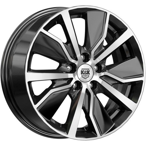 K&K Гамбит 6.5x16 5x112 ET38 dia 57.1 алмаз черный