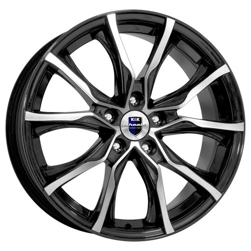 K&K Твист 7.5x17 5x112 ET47 dia 66.6 алмаз черный