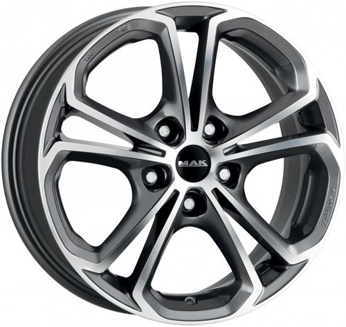 MAK Hessen 7x17 5x120 ET41 dia 67,1 gun metallic mirror