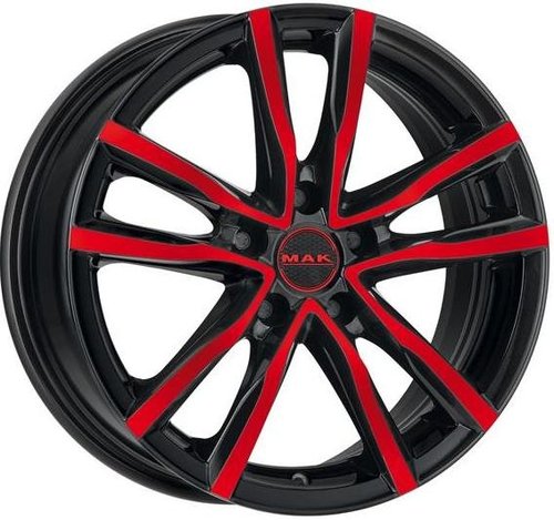 MAK Milano 7x17 5x114,3 ET40 dia 76 black and red